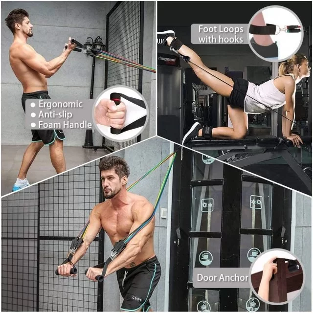 11 Pcs Resistance Bands Set - Image 4